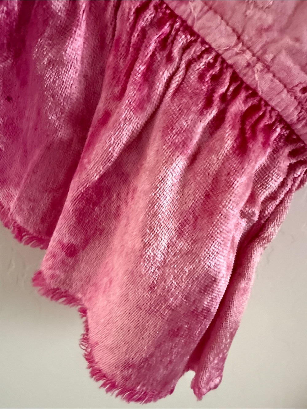 A Rare Bird Boho Pink Ruffled Button-Front Women's Top Sz - Picture 7 of 7